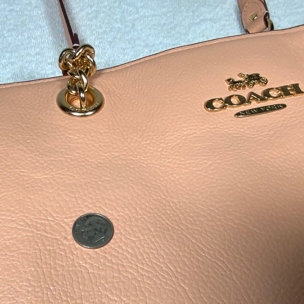 Coach Peach Cammie Chain Tote - C8147 - Picture 13 of 16